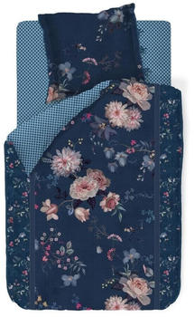 PiP Studio Tokyo Bouquet Bettwäsche-Set - dunkelblau - 155x220 / 80x80 cm