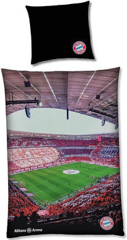 FC Bayern München FC Bayern München Möbel Bettwäsche Allianz Arena, 135 x 200 cm Bettwäsche 100% Baumwolle Bettwäsche 135 x 200 cm fball
