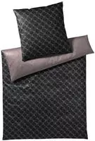 JOOP! &raquo;Cornflower Double&laquo; Shiny Black 4083-09 Kissen / 80x80 cm