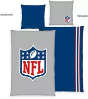 NFL Wendebettw&auml;sche "NFL" 2 Stk. mit coolem Super Bowl Motiv, American Football