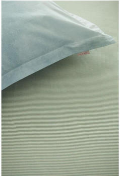 PiP Studio Duo Stripe Spannbettlaken - khaki - 100x200 cm