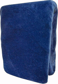 One Home Winter Spannbetttuch Teddy Fleece Cashmere 140x200 &ndash; 160x200 cm blau