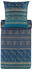Bassetti Feinsatin Bettwäsche Brenta blau 200x200 cm (80x80 cm)