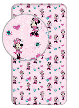 Jerry Fabrics Minnie Mouse Spannbettlaken Bettlaken 90x200 cm