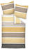 Janine Feinbiber Davos 65138 gelbgold walnuss 155x220+80x80 cm