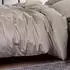 Estella Atelier Uni-Satin-Garnitur VALETTA kiesel 135x200 cm+80x80 cm