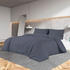 vidaXL Bettwäsche-Set Anthrazit 260x240 cm