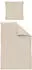 Irisette Mako-Satin uni Bettwäsche Set uni Paris 8000 beige 135x200+80x80 cm