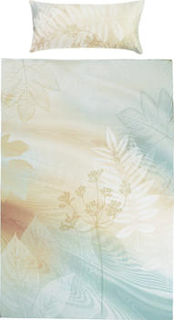 Erwin Müller Mako-Interlock-Jersey Bettwäsche braun-beige 135x200 cm (40x80 cm)