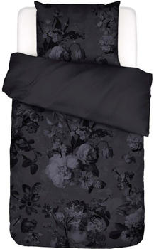 Essenza Satin Wendebettwäsche Floor Nightblue schwarz 155x220 cm (80x80 cm)
