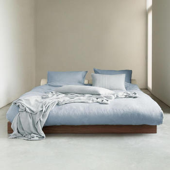 Marc O'Polo Leinen Bettwäsche Valka 155x220+80x80 cm powder-blue