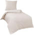 Traumschlaf Musselin Bettwäsche Uni 200x220+2x 80x80 cm creme