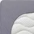 Schlafgut Pure Spannbettlaken 90x190 - 100x220cm Grey Mid Baumwollgemisch