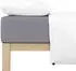 Schlafgut Pure Spannbettlaken 90x190 - 100x220cm Grey Mid Baumwollgemisch