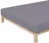 Schlafgut Pure Spannbettlaken 90x190 - 100x220cm Grey Mid Baumwollgemisch