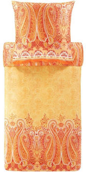 Bassetti MERGELLINA Bettwäsche-Set Satin O1-orange 200x200+2x80x80 cm