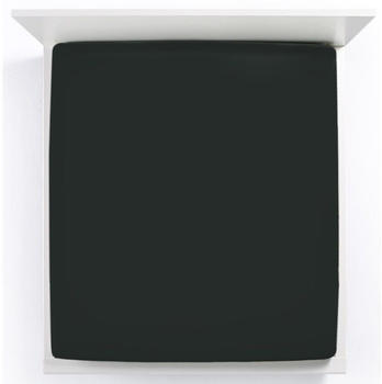 Bella Donna Jersey Spannbettlaken schwarz 70x190-80x220 cm