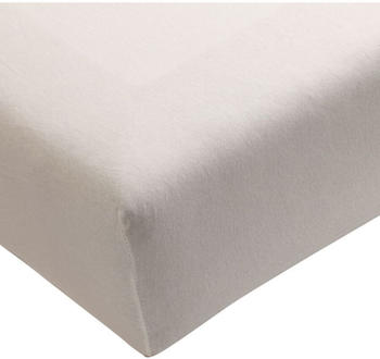 Bella Donna Alto Spannbettlaken perlgrau 200-220x200-240 cm