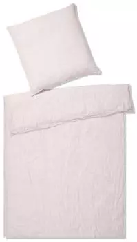 Elegante Breeze Bettwäsche Halbleinen rose 155x220+80x80 cm