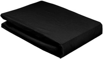Elegante 8000 Softes Jersey Spannbettlaken schwarz 140-160x200 cm