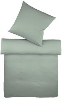 Fleuresse Provence Bettw&auml;sche-Set im Leinen-Mix salbei 200x200+2x80x80 cm