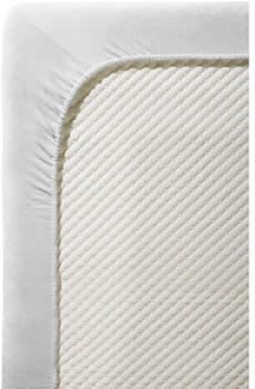Fleuresse Comfort Topper-Spannbettlaken Baumwoll-Jersey silber 120x200 cm
