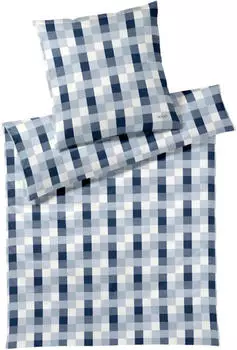 Joop! Mesh Bettwäsche Set Mako-Satin sky 135x200+80x80 cm Joop! Mesh Bettwäsche Set Mako-Satin sky 135x200+80x80 cm