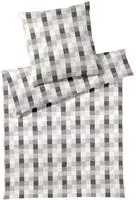 JOOP! Mako-Satin Bettw&auml;sche Mesh &brvbar; grau &brvbar; Ma&szlig;e (cm): B: 135