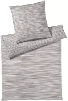 Joop! Vivid Bettwäsche Set Mako-Satin stone 135x200+80x80 cm