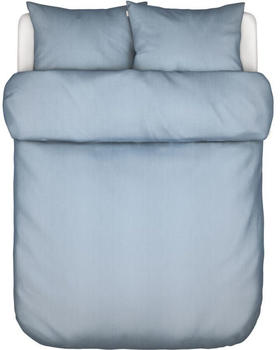 Marc O'Polo Valka Bettw&auml;sche-Set Leinen blau 135x200+80x80 cm
