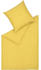 Musterring Ease Bettwäsche-Set Satin gelb 135x200+80x80 cm