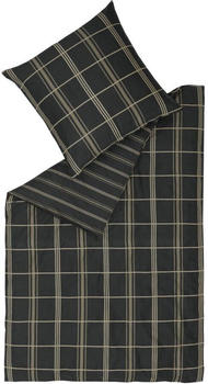 Musterring Square Bettwäsche-Set Satin schwarz 155x220+80x80 cm