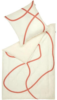 Musterring Artsy Bettwäsche-Set Satin weiß-blush 135x200+80x80 cm