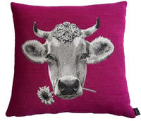 PAD Dekokissen "MOO" Made in Europe, Kissenh&uuml;lle ohne F&uuml;llung, 1 St&uuml;ck,...