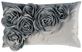 pad FLORAL Kissenhülle light grey 30x50 cm