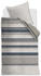 Rivièra Maison Rattan Stripes Bettwäsche-Set blue/grey 135x200+80x80 cm