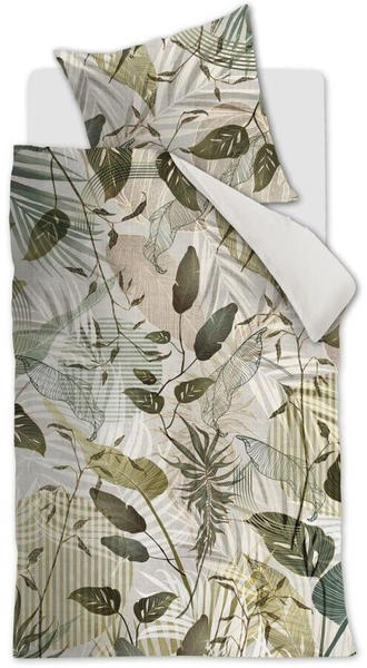 Rivièra Maison Sunset Leafs Bettwäsche-Set green 155x220+80x80 cm