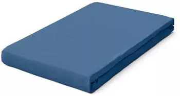 Schlafgut Premium Spannbettlaken blue mid 120-130x200-220 cm