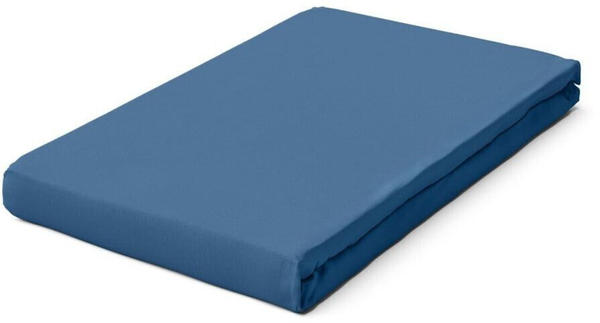 Schlafgut Premium Spannbettlaken blue mid 120-130x200-220 cm