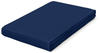 Schlafgut Premium Spannbettlaken blue deep 120-130x200-220 cm
