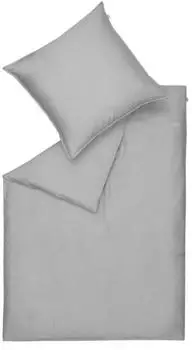 Schöner Wohnen Pure Bettwäsche-Set grau 155x220+80x80 cm