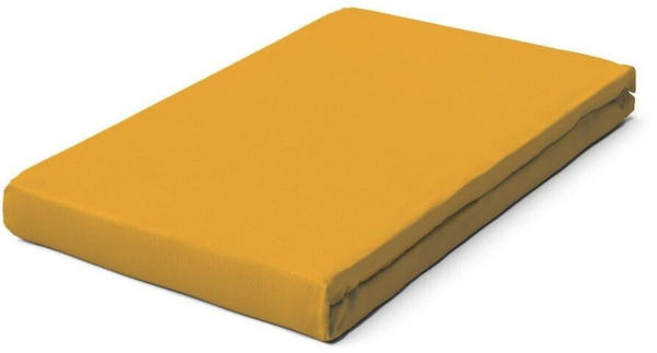 Schlafgut Pure Bio-Spannbettlaken yellow deep 90-100x190-220 cm