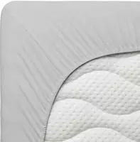Schlafgut Spannbetttuch Pure aus Bio Baumwolle 140x200 - 160x220 cm | gray-light -