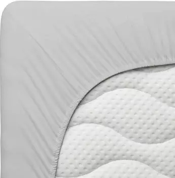 Schlafgut Pure Spannbettlaken 140x200 - 160x220cm Grey Light
