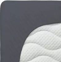 Schlafgut Spannbetttuch Pure aus Bio Baumwolle 140x200 - 160x220 cm | gray-deep -