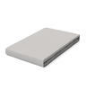 Schlafgut Pure Topper Spannbettlaken ca. 90x190-100x220cm in Farbe Grey Light