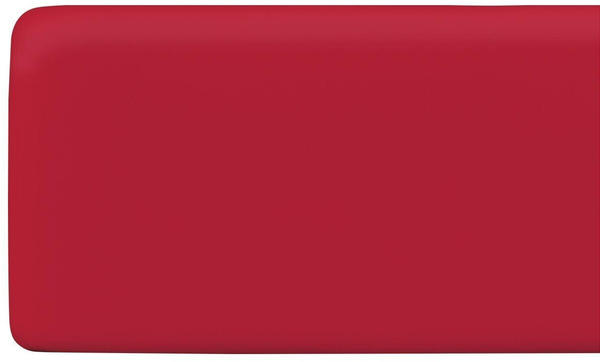 Schlafgut Boxspring Spannbetttuch Pure aus Bio Baumwolle 180x200 - 200x220 cm red-deep