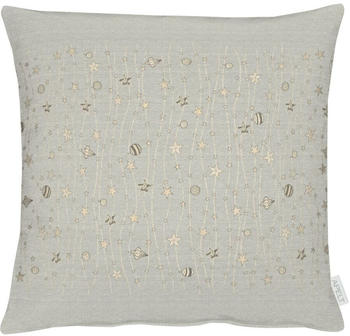 Apelt Christmas Glam 6301 Kissenhülle taupe/goldfarben 49x49 cm