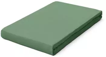 Schlafgut Pure Boxspring Bio-Spannbettlaken green mid 120-130x200-220 cm