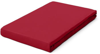 Schlafgut Pure Boxspring Bio-Spannbettlaken red deep 120-130x200-220 cm